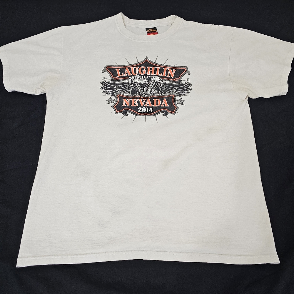 Hot Leathers Laughlin Nevada 2014 T-shirt Men's Large - Picture 1 of 6